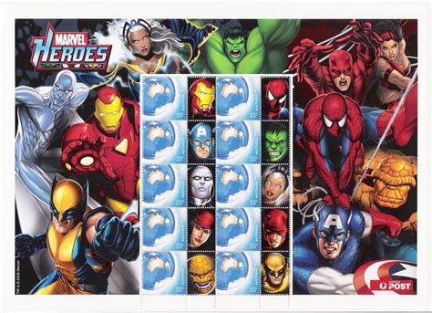 Marvel Superheroes Stamps