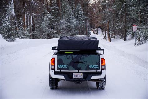 Snowboard/Ski Mounting for Aftermarket Bed Rack on Toyota Tacoma