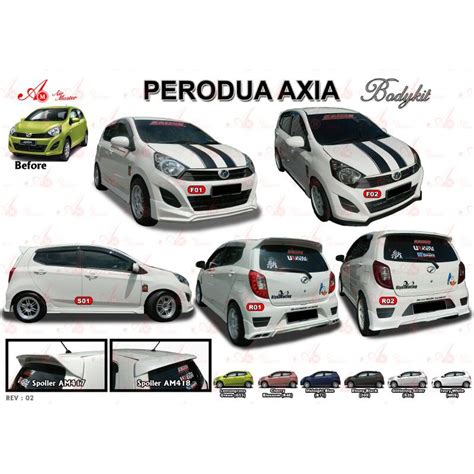 BODYKIT AND SPOILER PERODUA AXIA | Shopee Malaysia