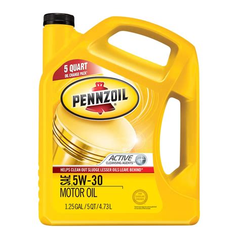 Pennzoil 5-Quart 5W-30 Motor Oil at Lowes.com