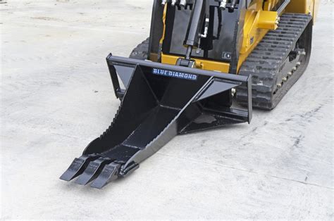 Mini Skid Steer Stump Bucket | Blue Diamond Attachments