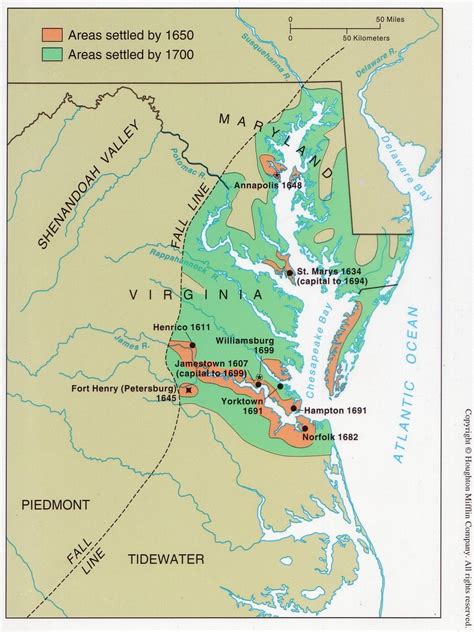 Jamestown Virginia Map | Virginia Map