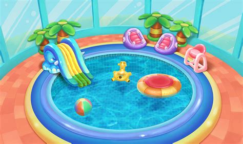 [Game] Dr. Panda Swimming Pool :: Behance