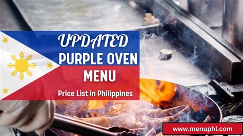 PURPLE OVEN MENU PHILIPPINES & UPDATED PRICES 2024