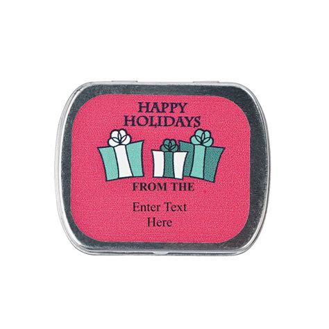 Personalized Christmas Mint Tins (24 Piece(s)) | GlowUniverse.com