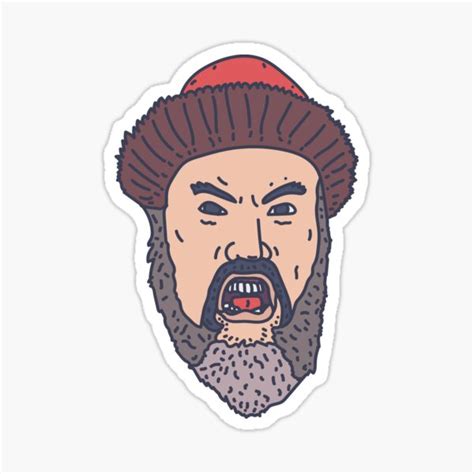 "Ivan the Terrible - Russian Tsar Yelling" Sticker for Sale by DeWinnes ...