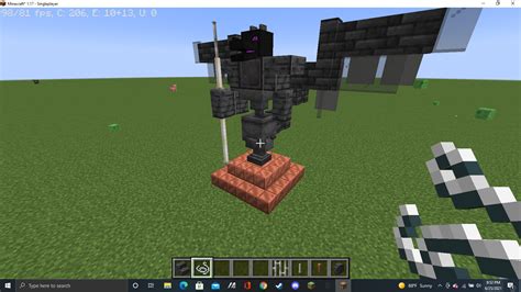 this dragon statue is recreated on my creative world, but is a copy of one in my survival world ...