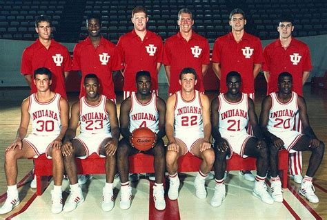 1990 - 1991 Indiana Hoosiers | Indiana hoosiers basketball, Hoosiers basketball, Indiana basketball