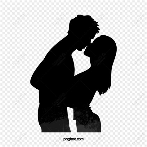 Lovers,silhouette,creative,kisspng PNG Image And Clipart Image For Free ...