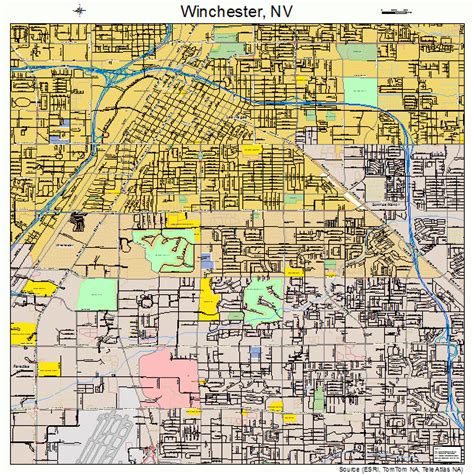 Winchester Nevada Street Map 3284600