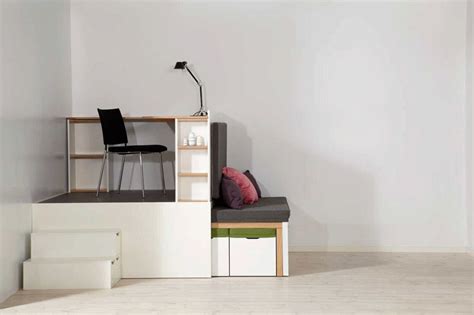 all-in-one bed, table, couch, study space - small space design, space ...