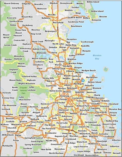 Map of Brisbane, Australia - GIS Geography