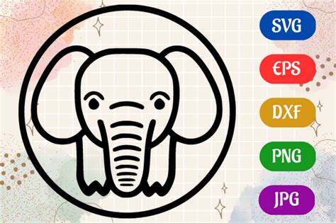 Elephant | Black and White Logo Vector Graphic by Creative Oasis ...