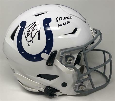 Peyton Manning Signed Indianapolis Colts Full-Size Authentic On-Field ...