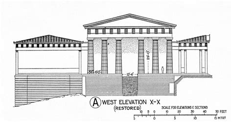 Acropolis, Propylaea: reconstruction elevation from the we… | Flickr