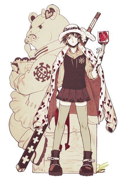 One Piece, Trafalgar Law (fem), Bepo (fem) | One piece comic, One piece ...