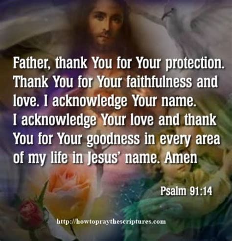 Prayer To Thank God For His Protection