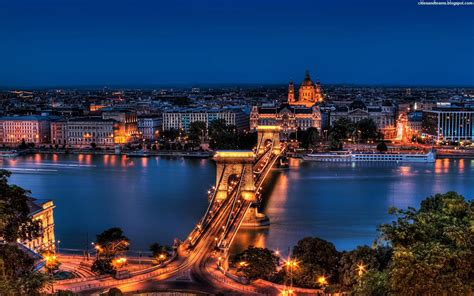 Budapest Wonderful Night Show Capital City Hungary Hd Desktop Wallpaper ...