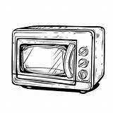 Premium Vector  Coloring book Outline Of microwave Illustration sketch template