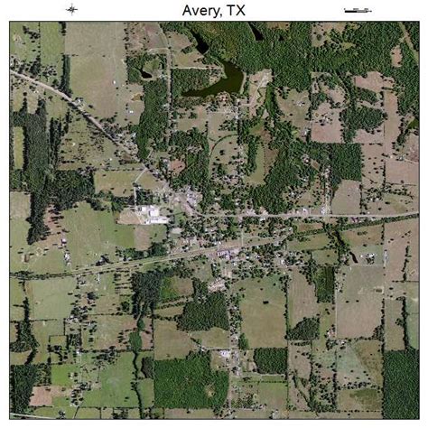 Aerial Photography Map of Avery, TX Texas