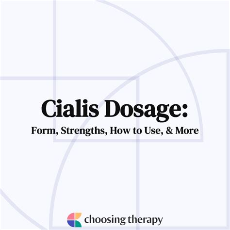 Cialis Dosage Guide