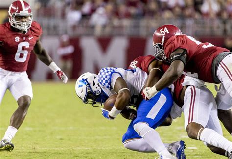 Alabama defense was mad about allowing 74 first-half yards to Kentucky ...