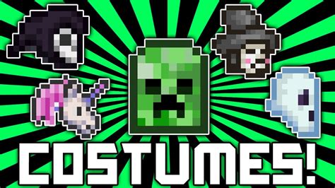 Terraria 1.2.1 How to get ALL Costumes! Creeper Costume, Ghost, Unicorn ...