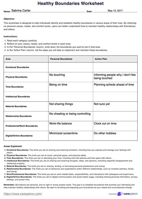 Free emotional boundaries worksheet, Download Free emotional boundaries worksheet png images ...