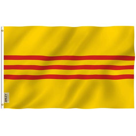 ANLEY Fly Breeze 3x5 Foot South Vietnam Flag - Vivid Color and UV Fade Resistant - Canvas Header ...