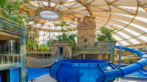 Huge indoor waterpark with 12 slides, 15 pools and outdoor beach – and ...