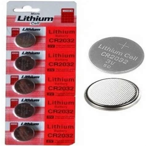 CR2032 Micro Lithium Coin Battery CR 2032 3v at Rs 5/piece | Lithium Coin Cell Batteries | ID ...