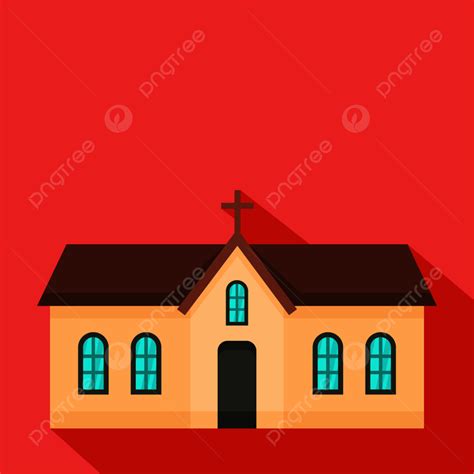 Church Logo Vector Design Images, Small Church Icon Logo Flat, Web, Flat, Symbol PNG Image For ...