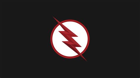 Flash Logo Minimal Black 4k Wallpaper,HD Superheroes Wallpapers,4k ...