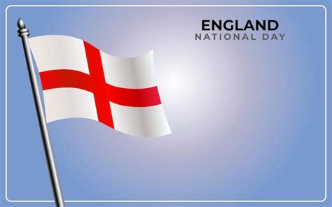 Premium Vector | England national flag isolated on gradient color background