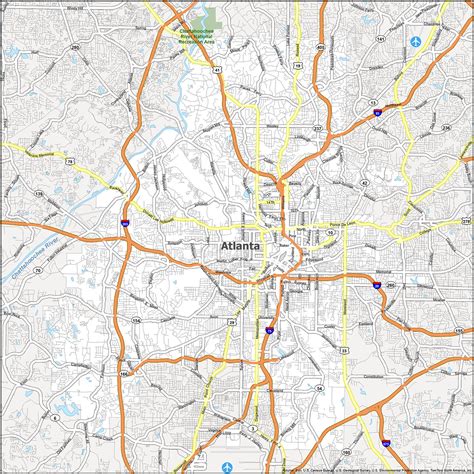 Atlanta Map [Georgia] - GIS Geography