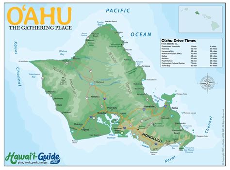 Oahu Maps - Updated Travel Map Packet + Printable Map | HawaiiGuide