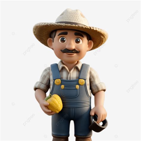 3d Render Farmer Icon Emoji Style, Farmer 3d, Farmer 3d Icon, 3d Rendering Icon PNG Transparent ...