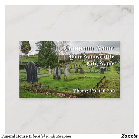 Funeral House 2. Business Card | Zazzle | Printing double sided ...