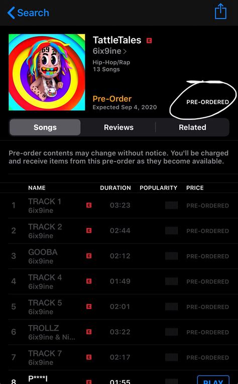 EVERYONE GO PRE-ORDER TattleTales! THIS SHIT BOUTA GO CRAZY‼️🔥 : r/6ix9ine