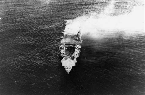 Asisbiz Archive photo showing the Japanese carrier Hiryu still burning ...