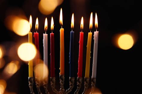 Free Photo | Hanukkah decoration with candles