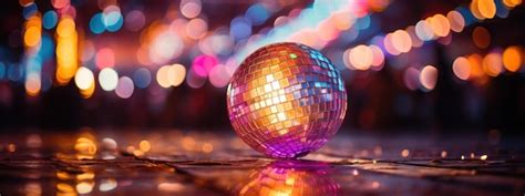 Premium Photo | Party lights disco ball