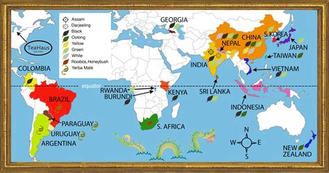 tea producing regions of the world : r/MapPorn