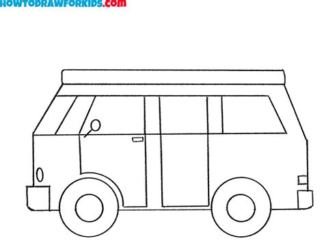 How to Draw a Van - Easy Drawing Tutorial For Kids