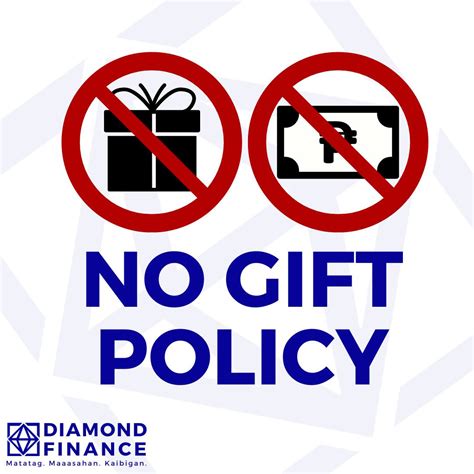 NO GIFT POLICY - Diamond Finance