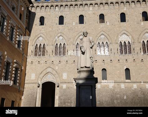 Siena, SI, Italy - February 20, 2023: Headquarters of the Italian bank ...