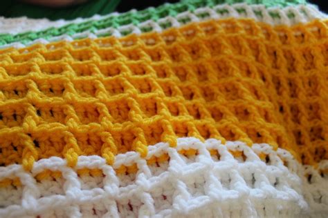 Easy Double Crochet Afghan Patterns Waffle Stitch Crochet Tutorial Lu North Strong Free ...