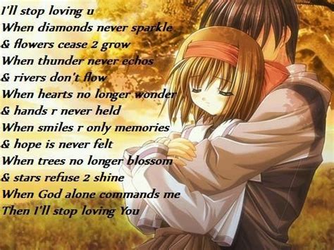 Anime Poems When I Stop Loving You My Anime Poetry Quotes Anime | Free Hot Nude Porn Pic Gallery