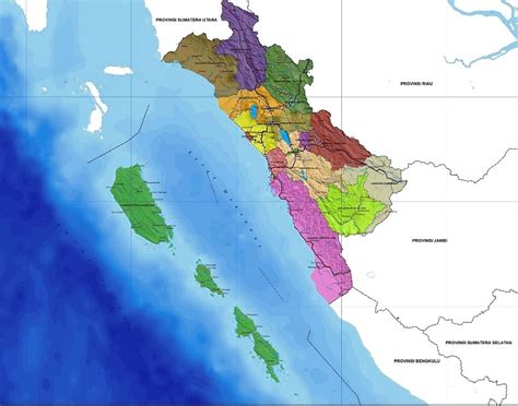 Peta Sumatera Barat HD Lengkap Per Kabupaten dan Keterangannya