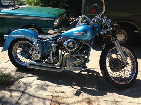 Harley Davidson Shovelhead Slabside 1966 Bobber Pan Shovel FL FLH